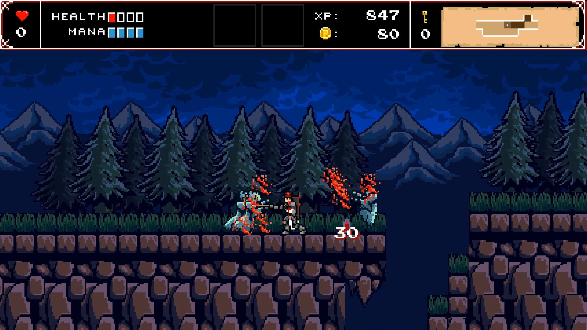 Infernax - 8-bit Actionspiel erscheint nächstes Jahr für PS4