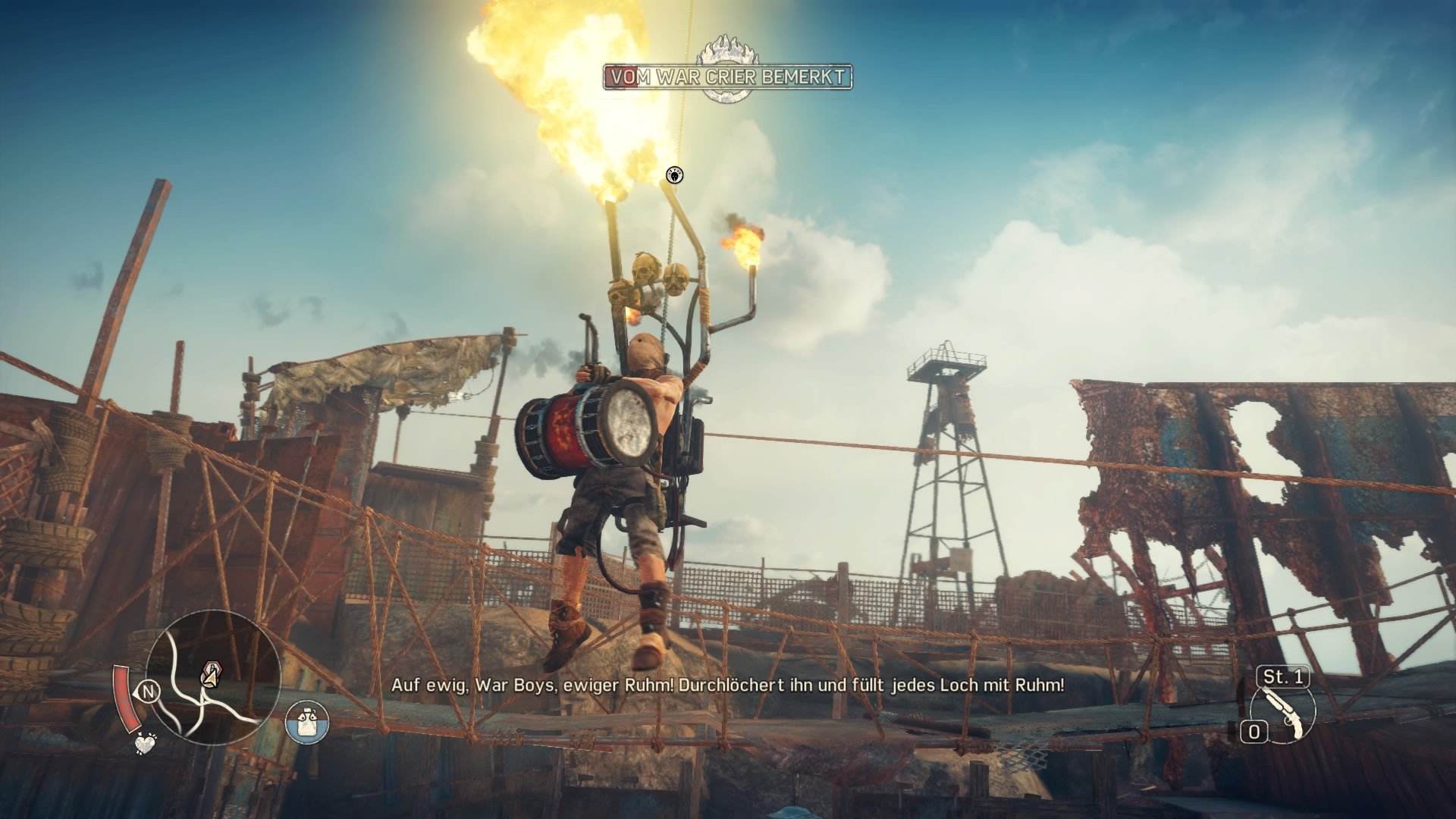 Gameplay Premiere zu Mad Max am Montag